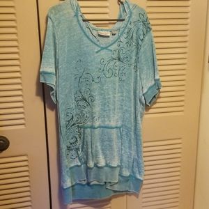 Avenue short sleeve pull over